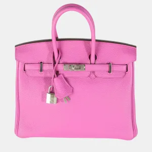 Magnolia Togo Birkin 25 PHW Bag