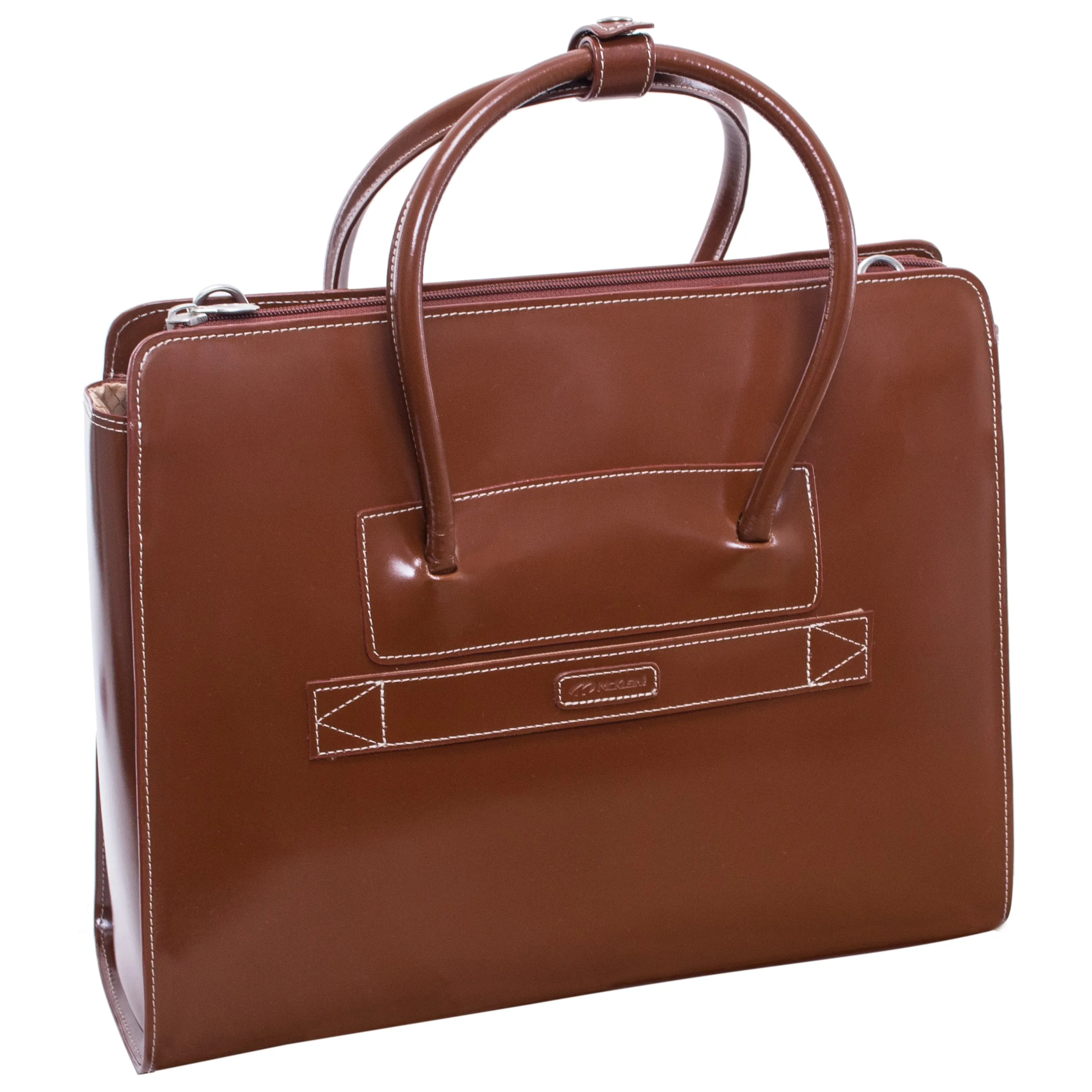 McKlein LAKE FOREST 15" Leather Laptop Briefcase