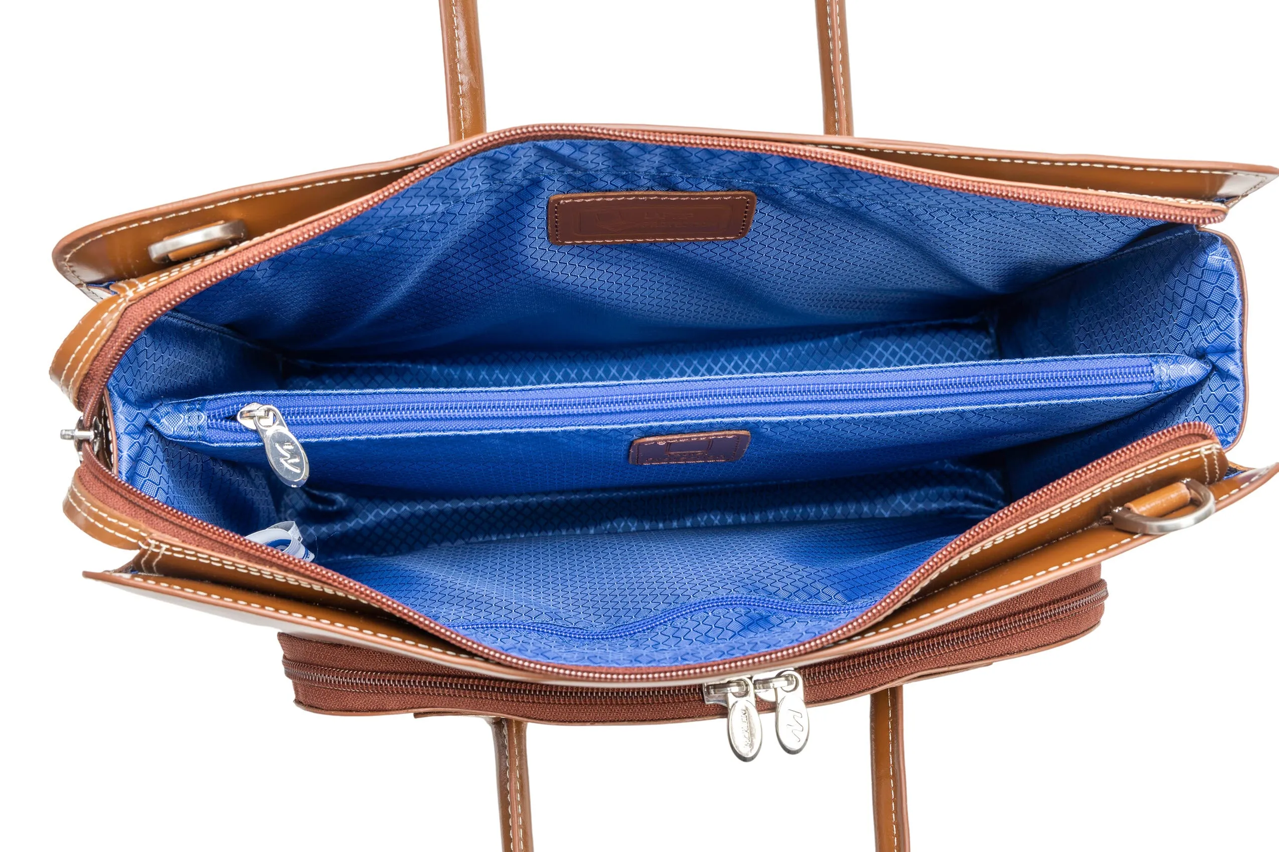 McKlein LAKE FOREST 15" Leather Laptop Briefcase