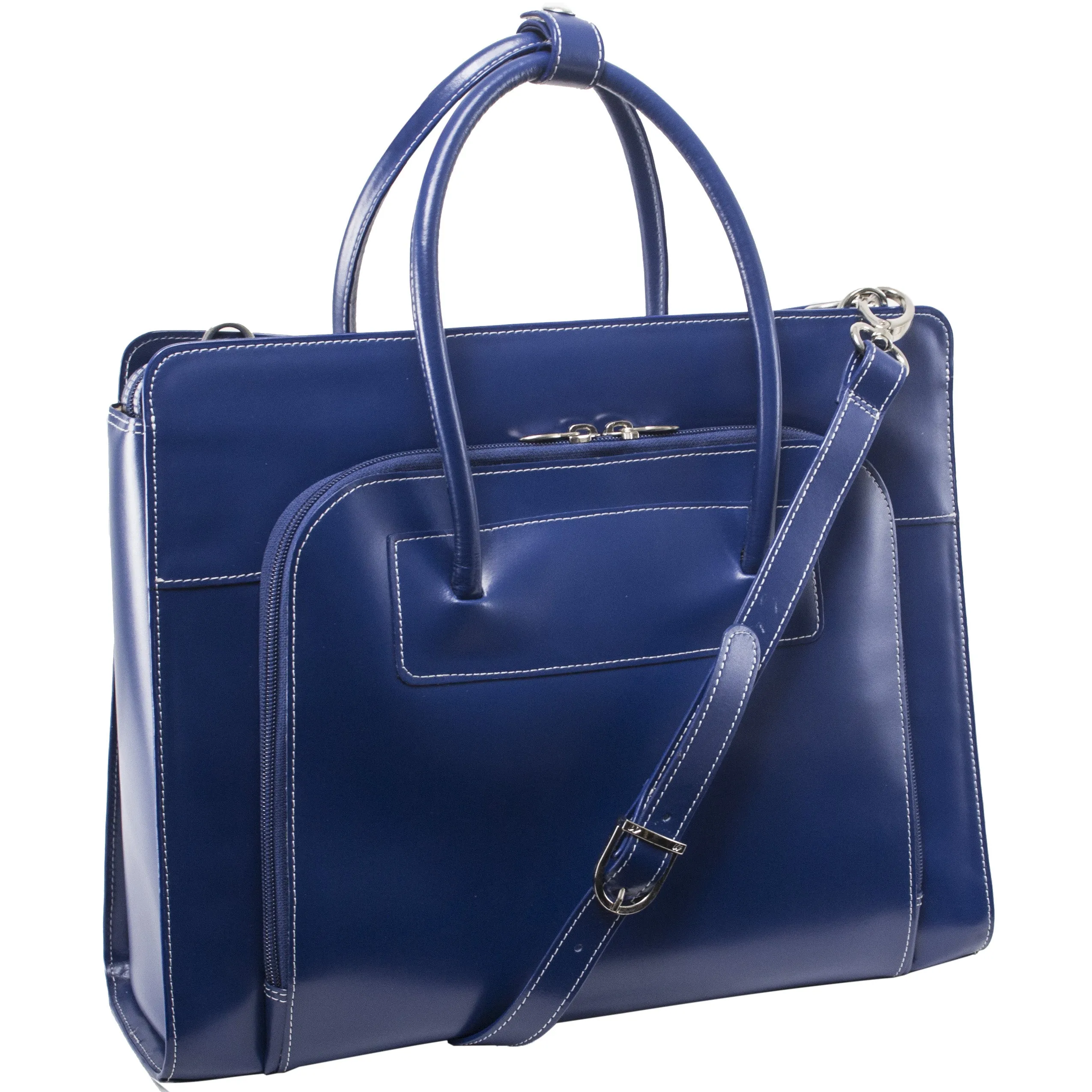 McKlein LAKE FOREST 15" Leather Laptop Briefcase