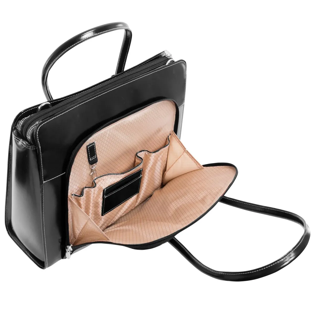 McKlein LAKE FOREST 15" Leather Laptop Briefcase