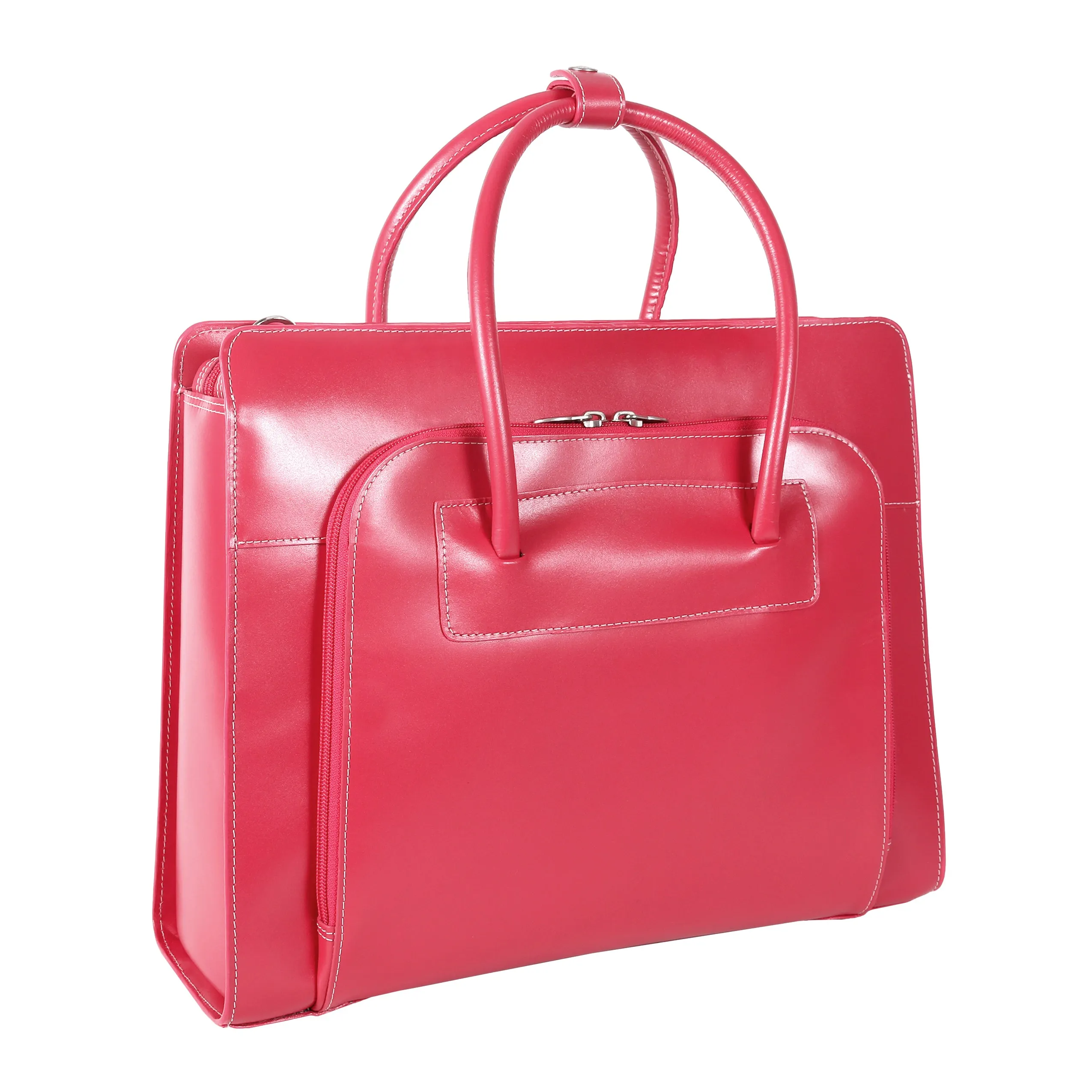 McKlein LAKE FOREST 15" Leather Laptop Briefcase