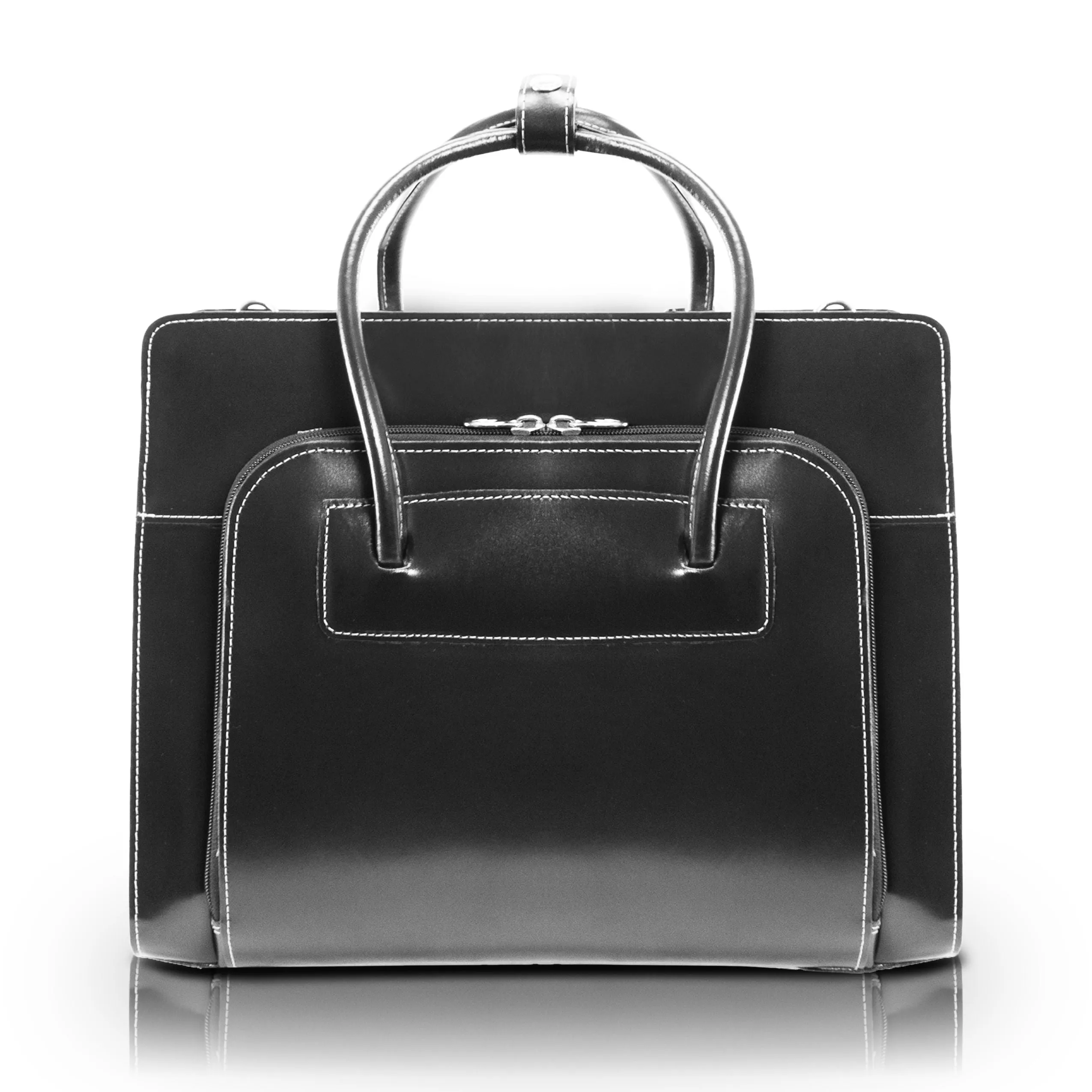 McKlein LAKE FOREST 15" Leather Laptop Briefcase