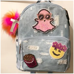 Mini Light Denim Backpack