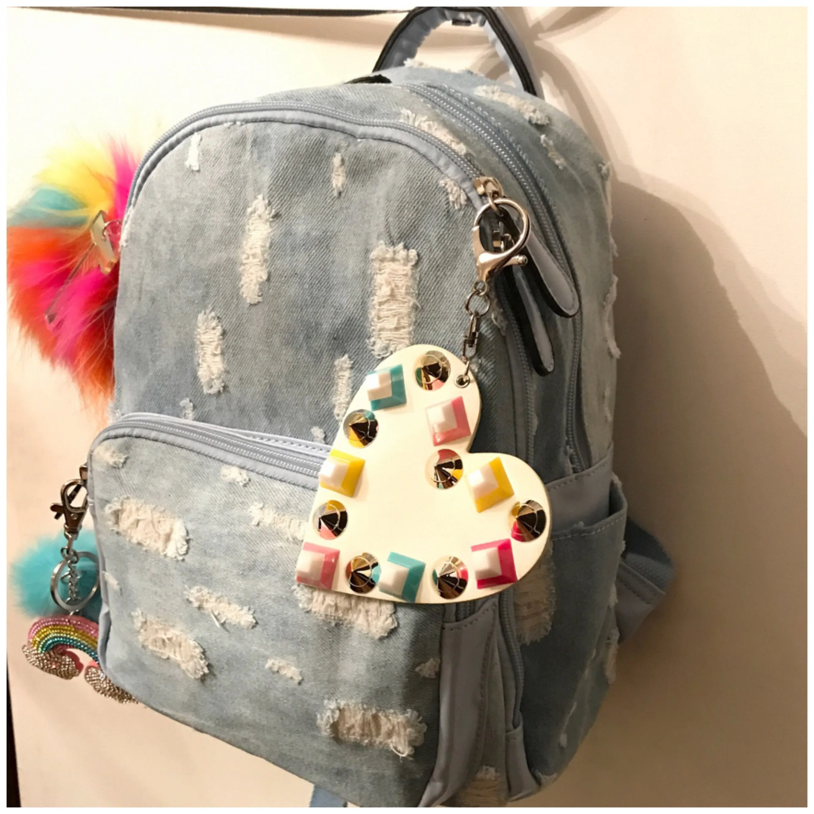Mini Light Denim Backpack