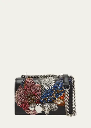 Mini Skull Crystals Chain Crossbody Bag