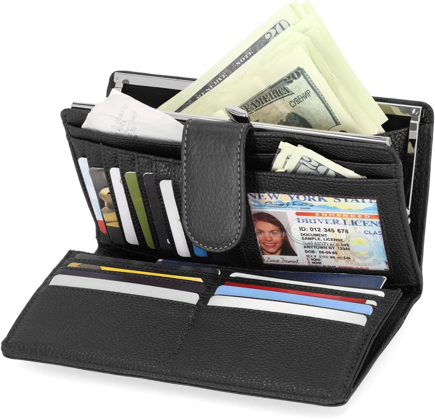 Mundi Suburban Rio Womens Checkbook Wallet With RFID Blocking Technology
