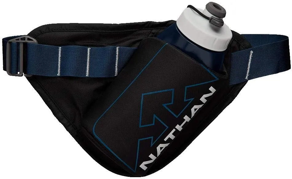 Nathan Hydration Waist Pack with Storage Pocket & Run Flask 22oz Adjustable Belt  Running, Hiking, Camping, Cycling