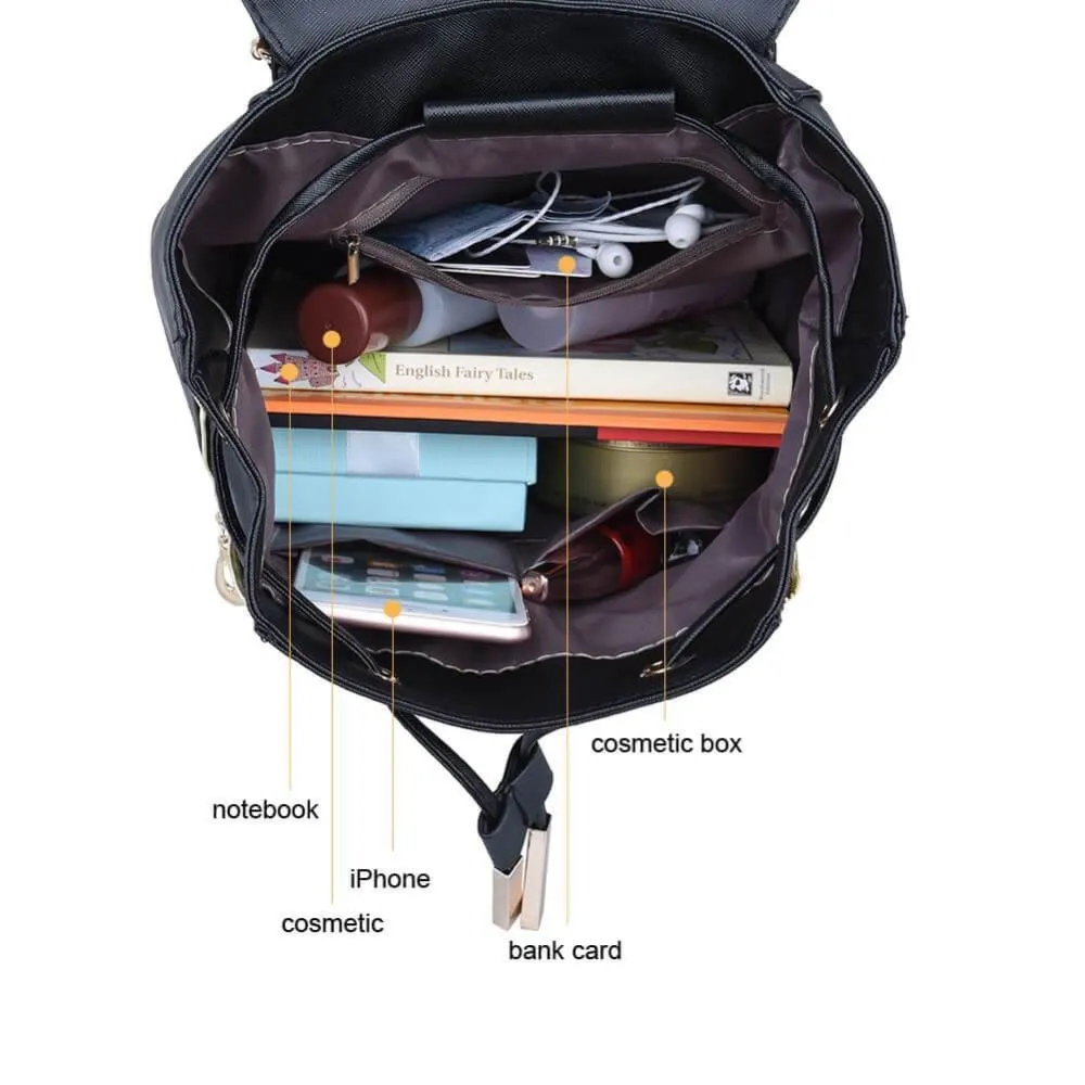 New Style Fashionable Women's Backpack Stylish Lovely School Shoulder Handbag
