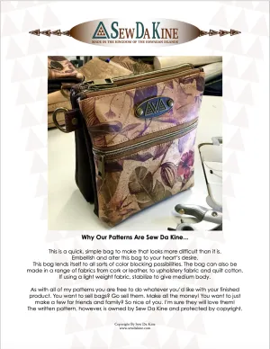 Pakana Convertible Bag PDF Pattern – Intermediate Level Design that is Stylish and Versatile