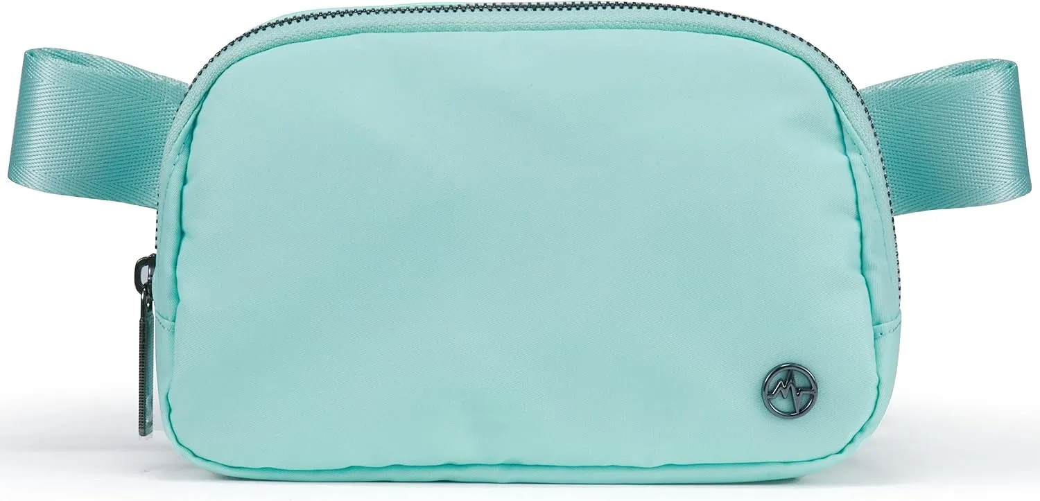 Pander Belt Bag for Women, Fashion Waist Packs, Crossbody Bags, Everywhere Belt Bag with Adjustable Strap (Pale Turquoise).