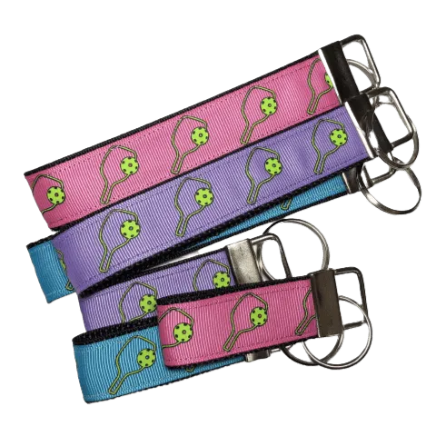 Pickleball Keychain, Choice of Size and Color