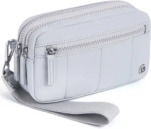 POIUGOYA Small Nylon Crossbody Bags for Women,RFID Wristlet Purse Built in Wallet, 4 Zipper Crossbody Wallet Phone Organizer