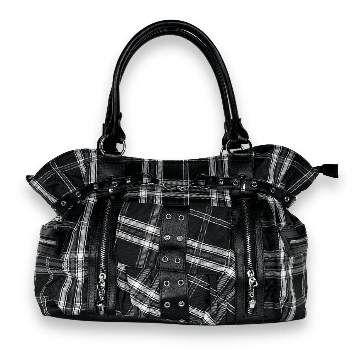 Punk Plaid Shoulder Bags & Crossbody Bag