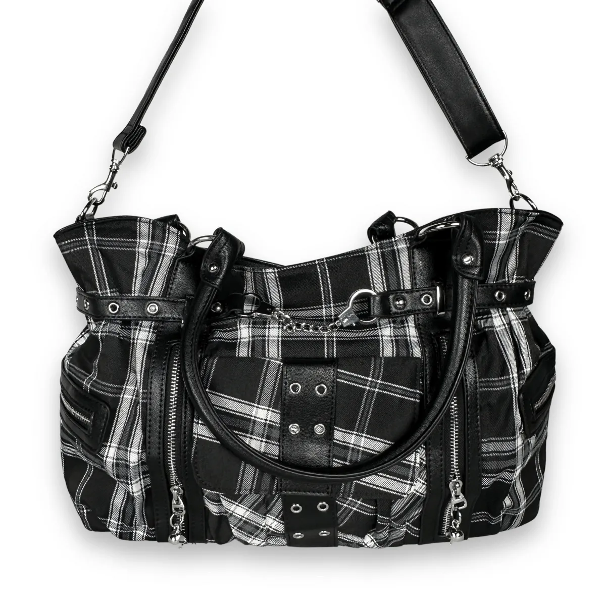 Punk Plaid Shoulder Bags & Crossbody Bag