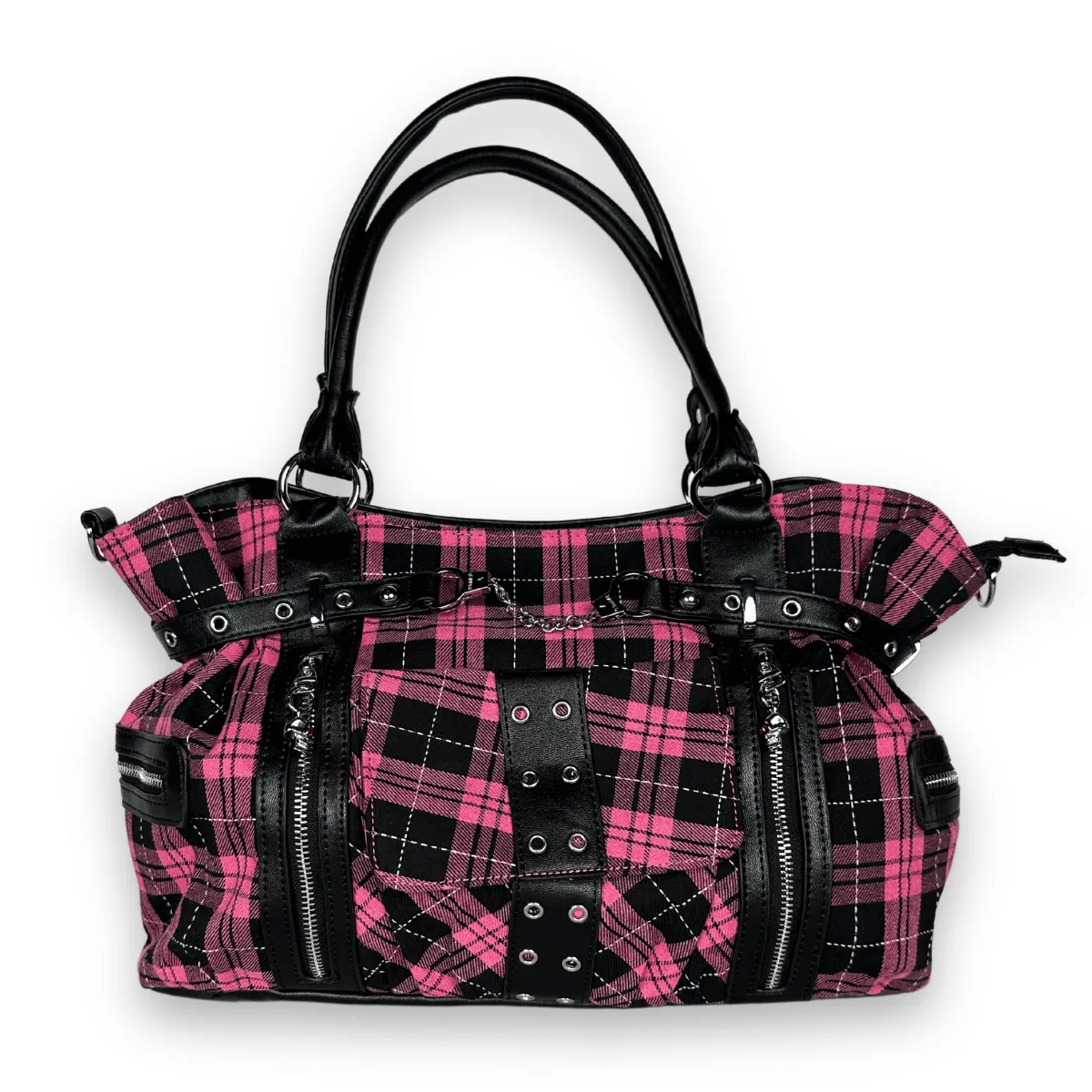 Punk Plaid Shoulder Bags & Crossbody Bag