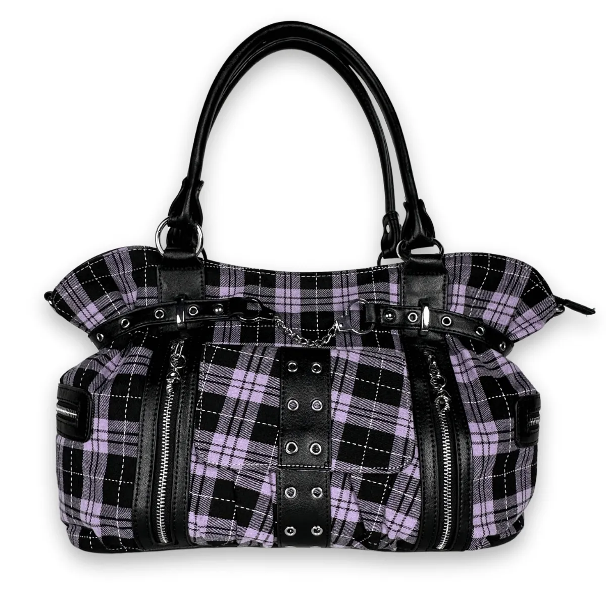 Punk Plaid Shoulder Bags & Crossbody Bag