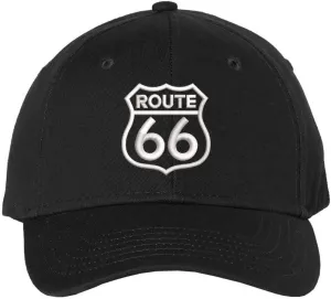 Route 66 Baseball Hat Classic Structured Embroidered Unisex Hat, Black