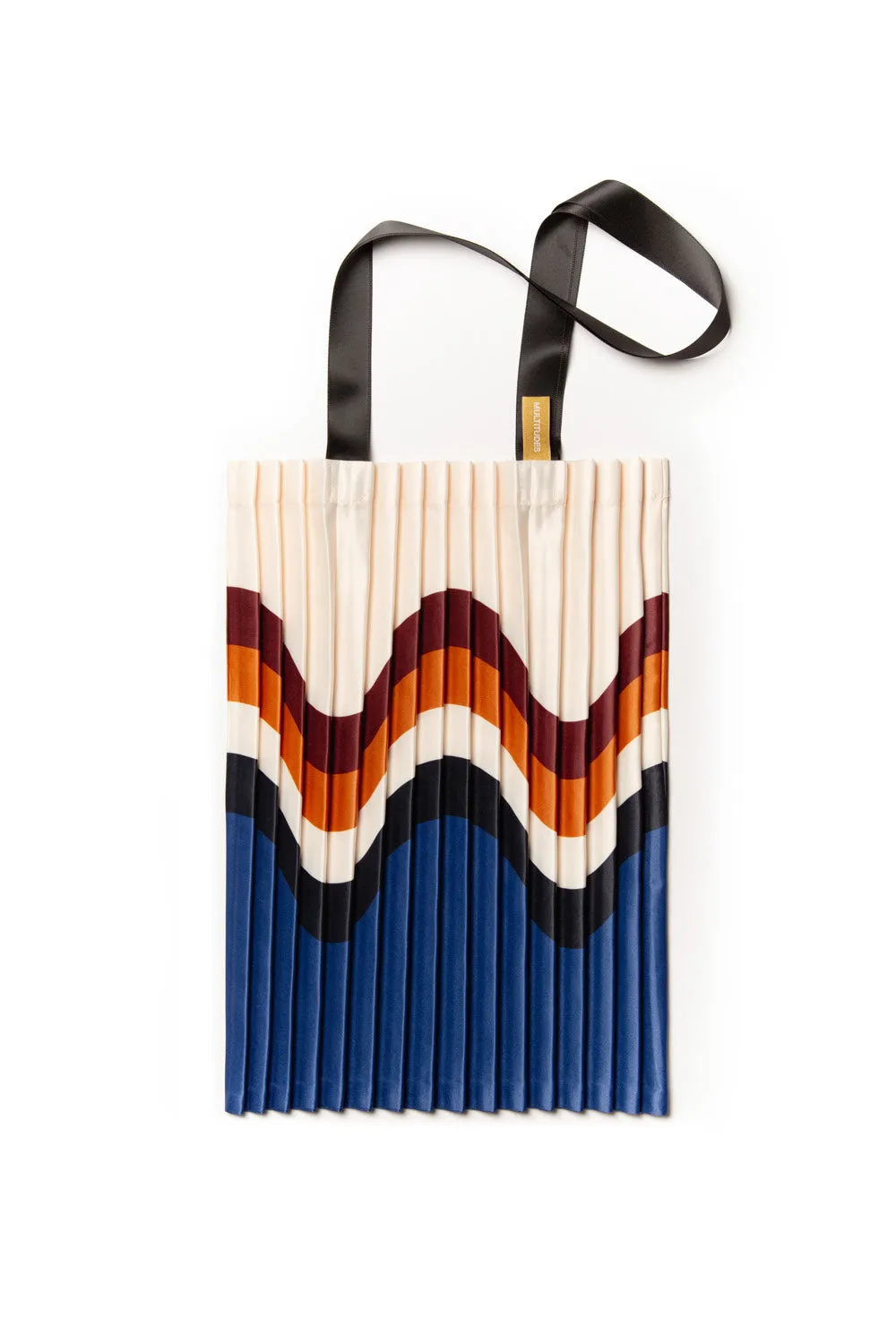 Satin pleated bag Amalfi
