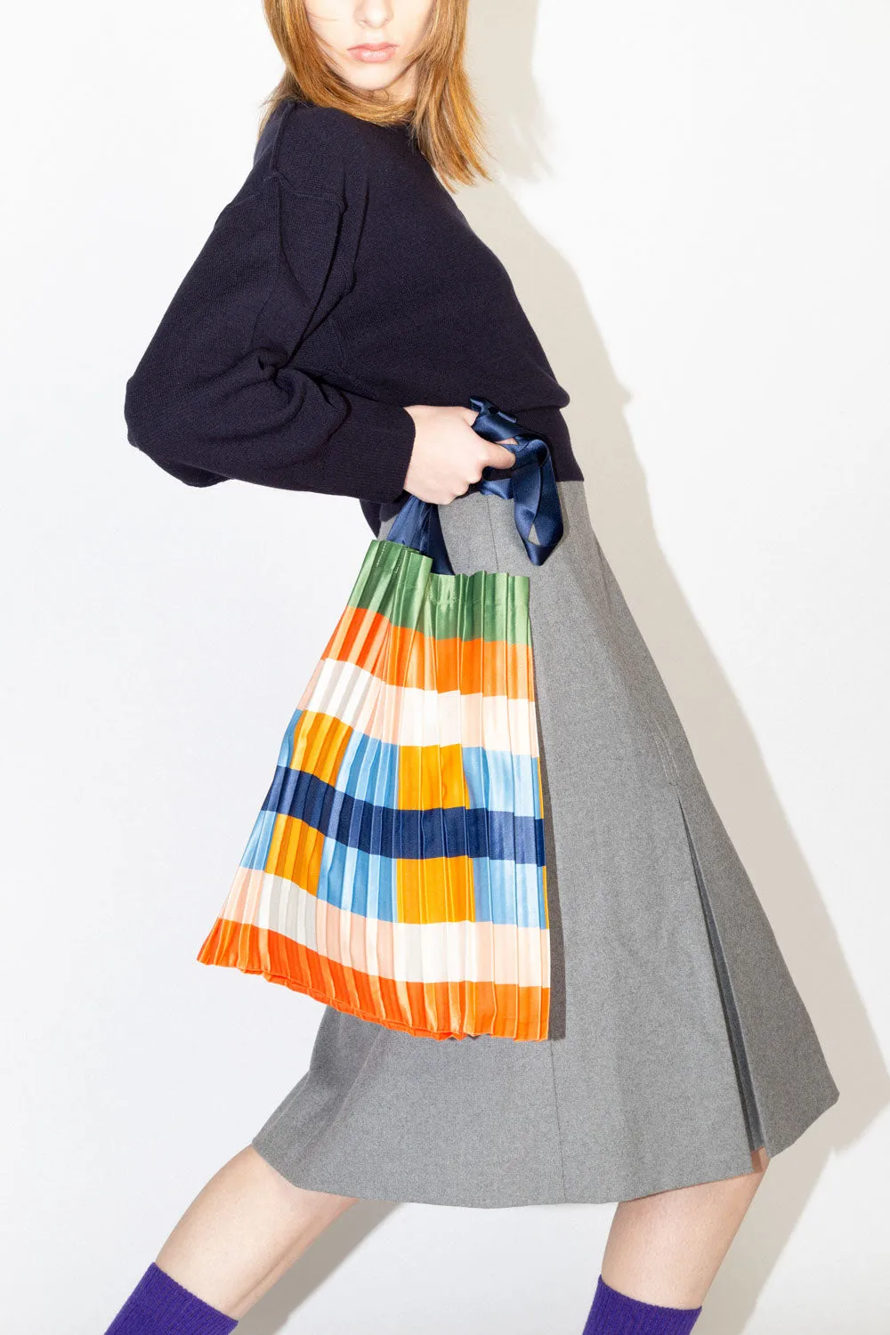 Satin pleated bag Vietri