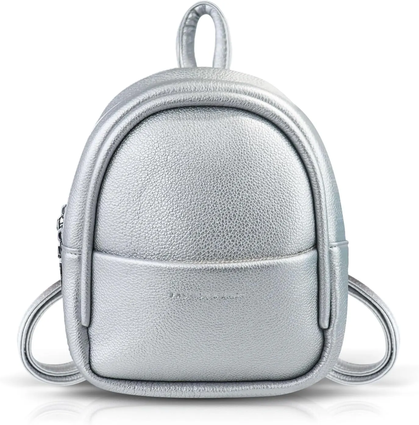 Small Backpacks, PU Leather Small Backpack Purse for Women, Stylish Mini Backpack Cute Backpack (silver)