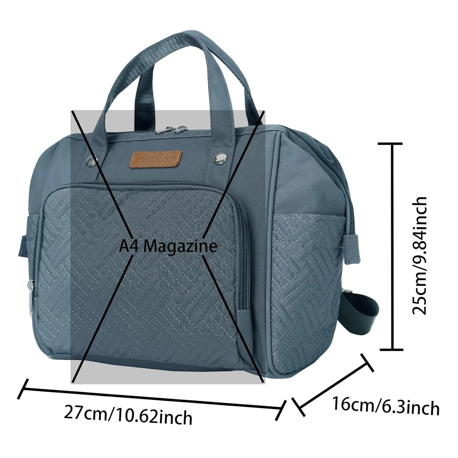 Small Diaper Bag Backpack Mini Diaper Bag Tote, Waterproof Multi-Function Stylish Mini Maternity Bags Travel Backpacks with Insulated Pockets, Dark Gray