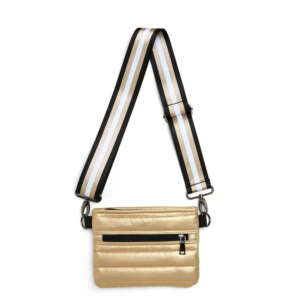 Think Royln Bum Bag Crossbody in Pearl Gold