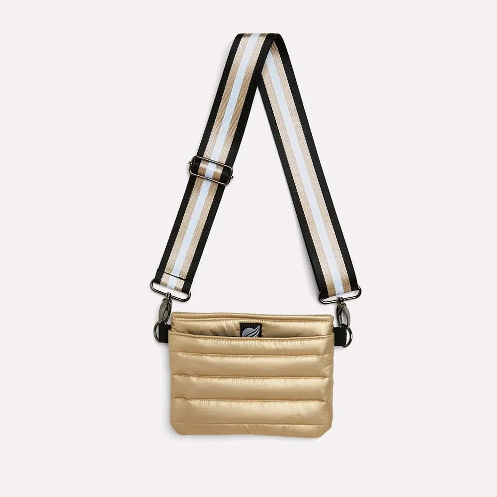 Think Royln Bum Bag Crossbody in Pearl Gold