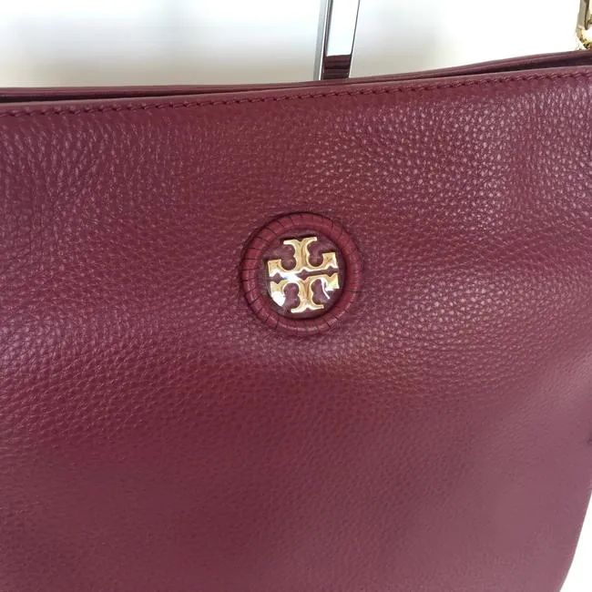 TORY BURCH WHIPSTITCH LOGO CONVERTIBLE CROSSBODY BAG