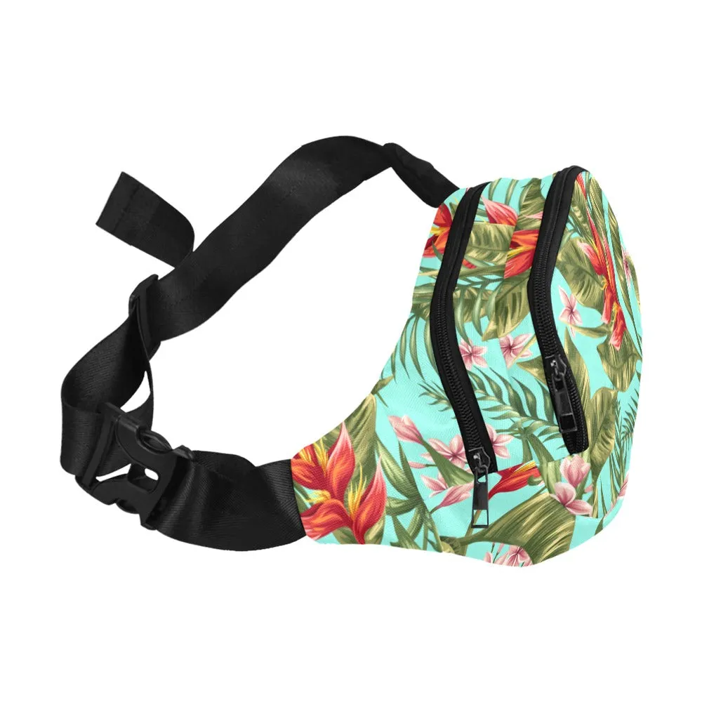 Tropical Floral Pattern Fanny Pack