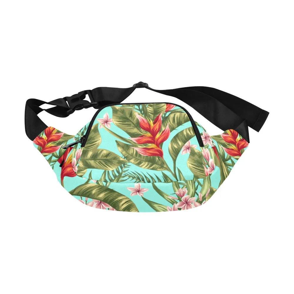Tropical Floral Pattern Fanny Pack