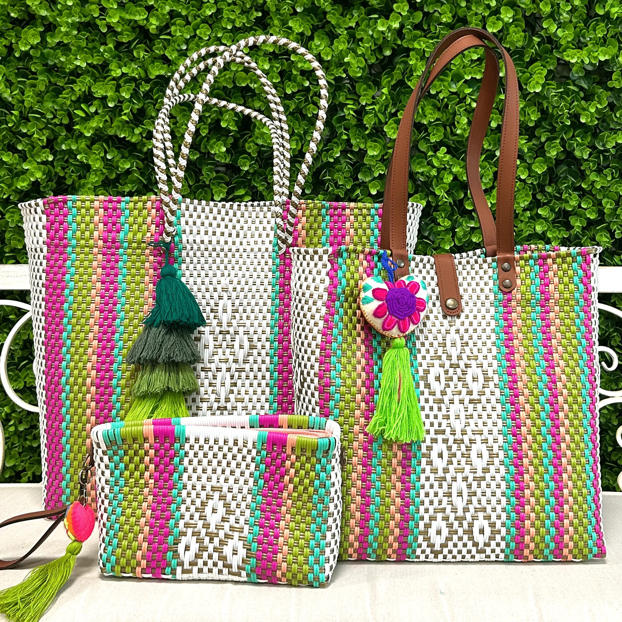 Upcycled Handwoven Crossbody Convertible - Marcela