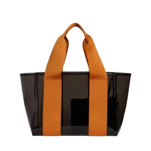 Wellington Cabana Tote - Black/Caramel