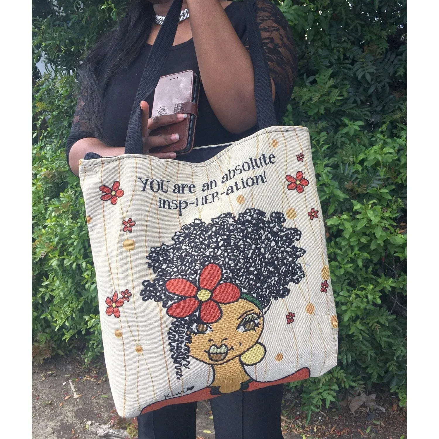 You Are an Insp-HER-ation Woven Tote Bag